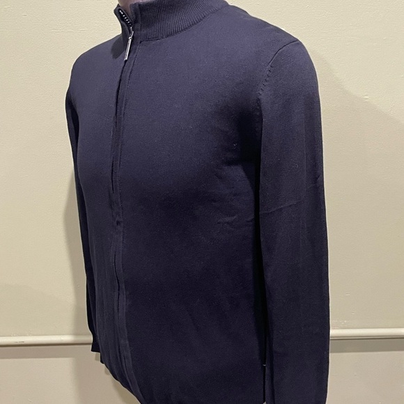 Lavane sweater zip up mock neck black regular fit - Picture 2 of 3